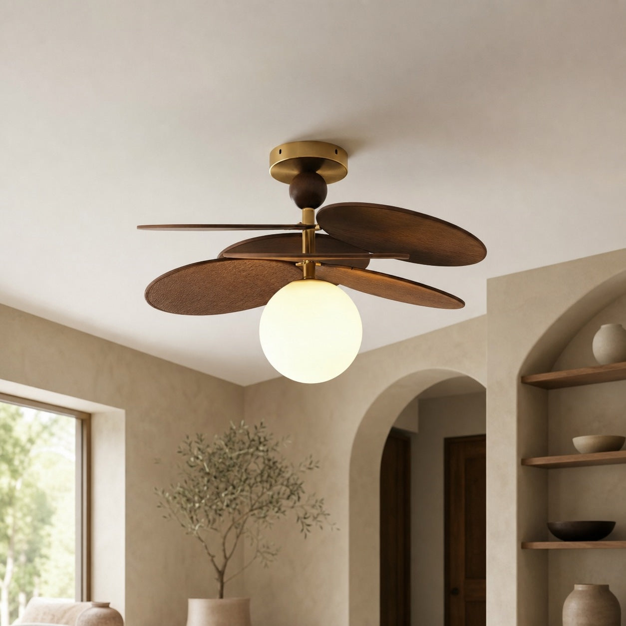 Orrise Overlapping Blade Design Ceiling Light – Contemporary Decorative Light for Interiors