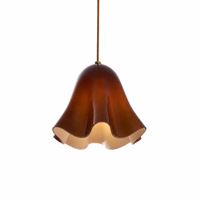 Bellina Artistic Glass Pendant Light - Modern Bloom Inspired Hanging Ceiling Lamp
