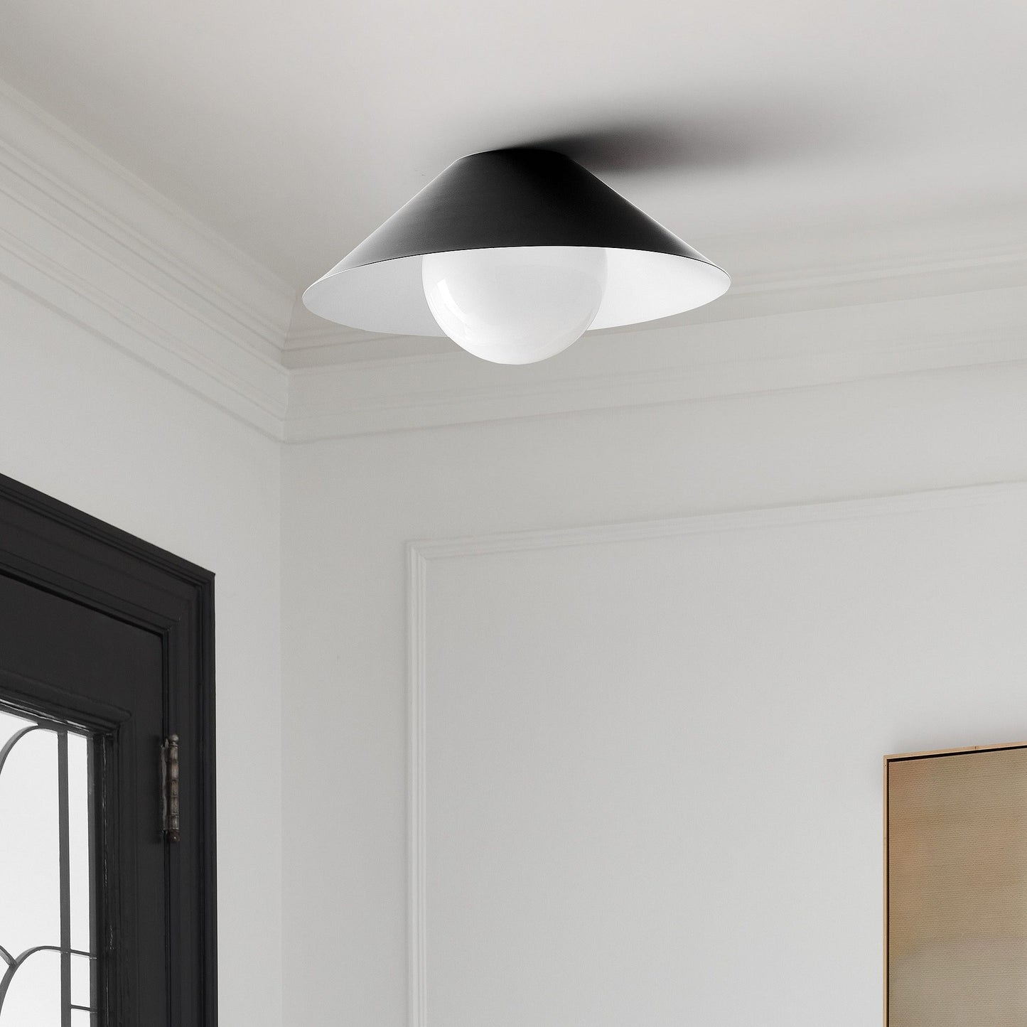 Brivana Semi-Flush Ceiling Light – Minimalist Design for Bedrooms & Living Rooms