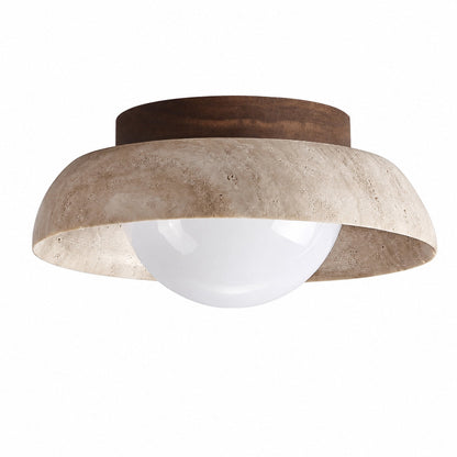 Piedra Travertine Ceiling Lamp
