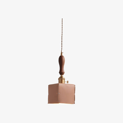 Modern Minimalist Leather Shade Pendant Light