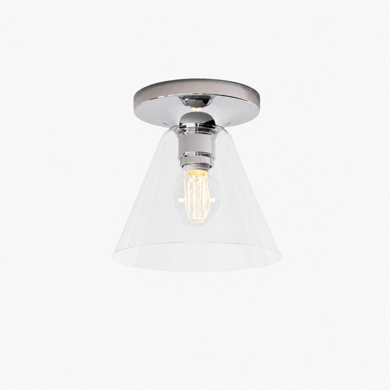 Conica Cone Flush Mount – Glas-Deckenleuchte für moderne Räume