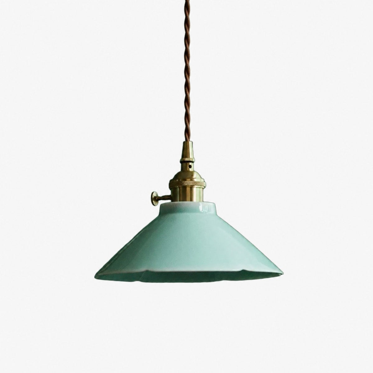Plum Green Ceramic Pendant Light