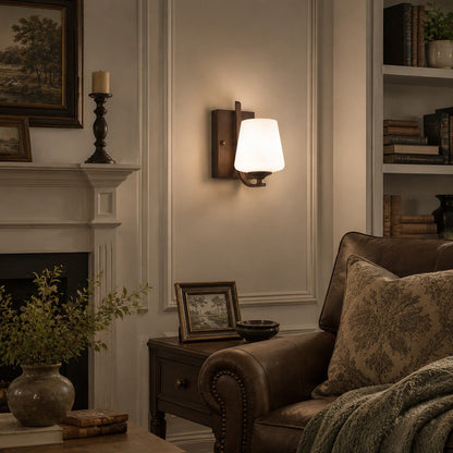 Warm accent lighting in living room scene