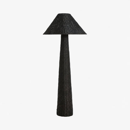 Wickara Stehlampe aus gewebtem Rattan – Skulpturales Rattan-Design im natürlichen Rattan-Stil, geeignet für Wohnzimmer und Schlafzimmer