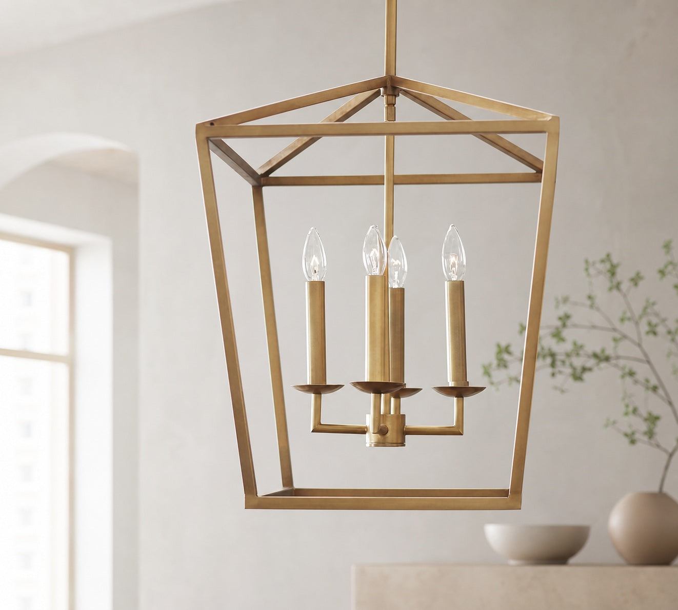 Rowan Vintage Stahl Lanternen Pendelleuchte für Esszimmer und Flure