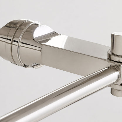 Roven Metall-Wandleuchte – Elegante Metall-Einzel- oder Dreifach-Wandleuchte für Waschtisch oder Badezimmer