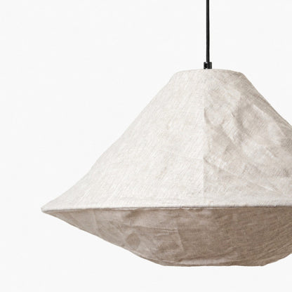 Zalen Collapsible Fabric Shade - Handcrafted Woven Pendant Light for Dining Room and Entryway Ambiance