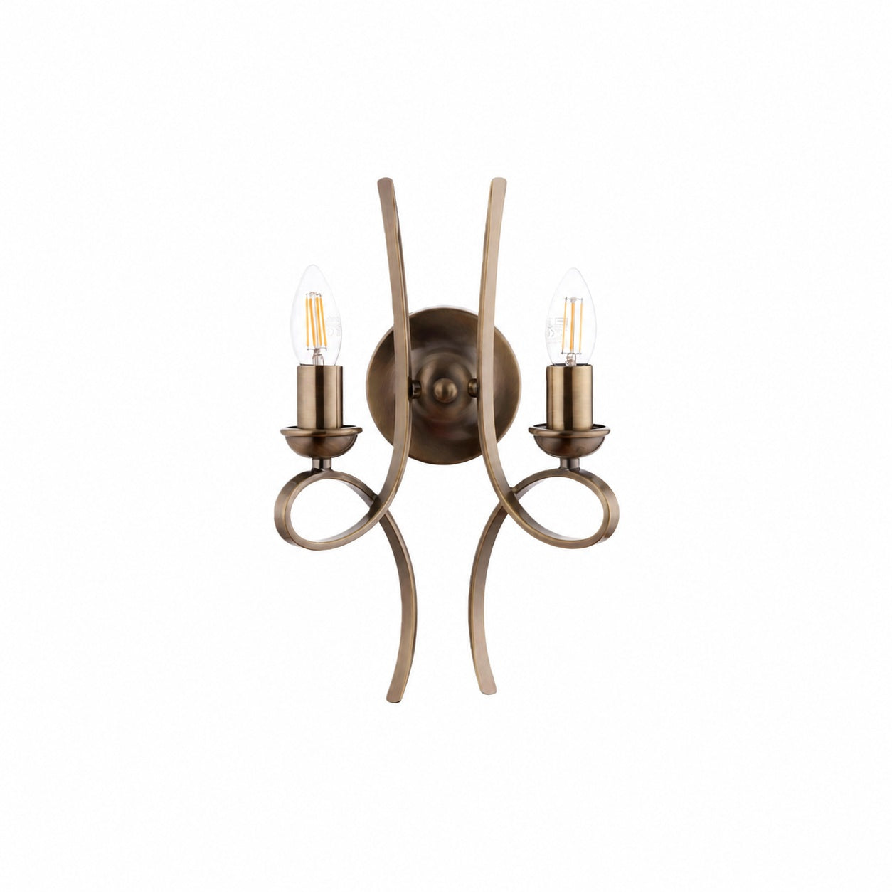 Foline Brushed Brass Wall Light – Timeless Wall Sconce for Living Rooms and Hallways