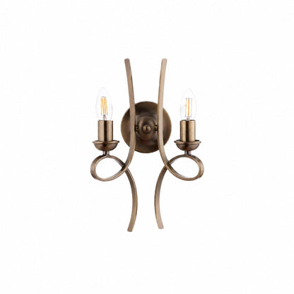 Foline Brushed Brass Wall Light – Timeless Wall Sconce for Living Rooms and Hallways