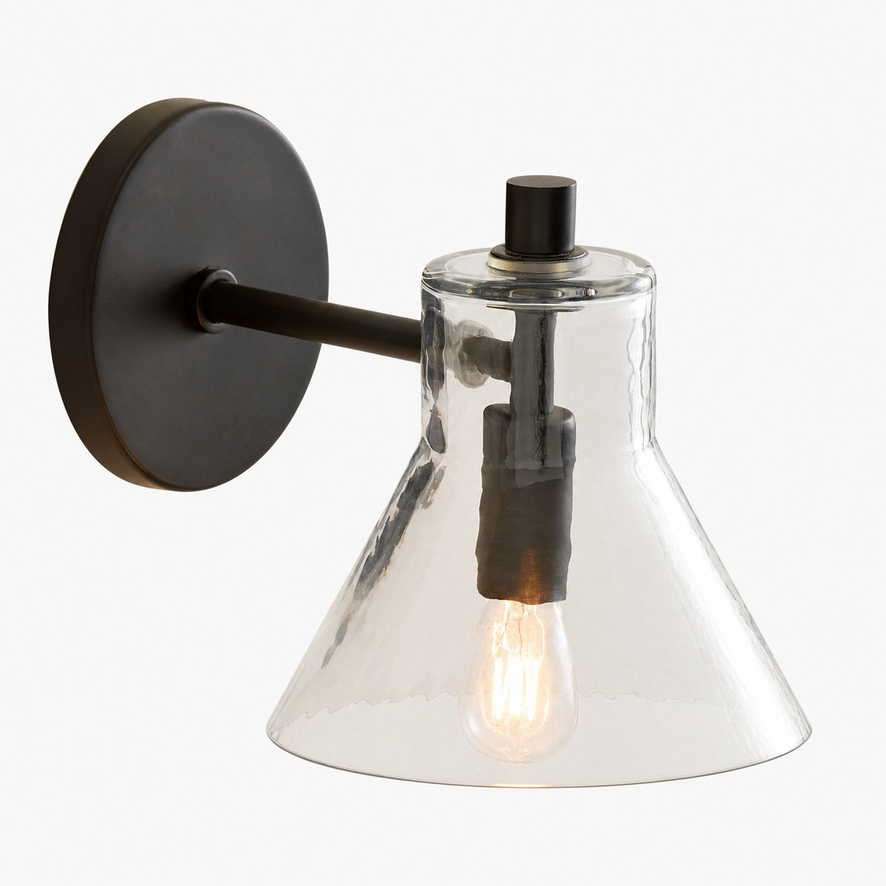 Glavira Doppel-Wandleuchte aus recyceltem Glas – Wandbeleuchtung aus Messing für den Innenbereich