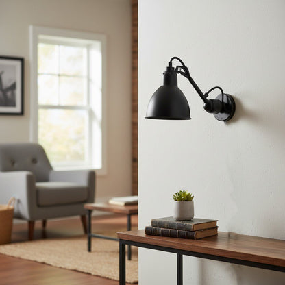 Articula Foldable Swing Arm Wall Light – Functional Wall Lamp with Rotatable Shade for Home N19