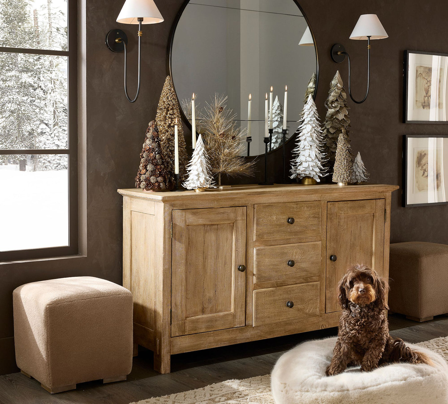 Calin Vintage Inspired Metal Wall Light with Soft Linen Shade - Elegant Accent Lighting for Any Space