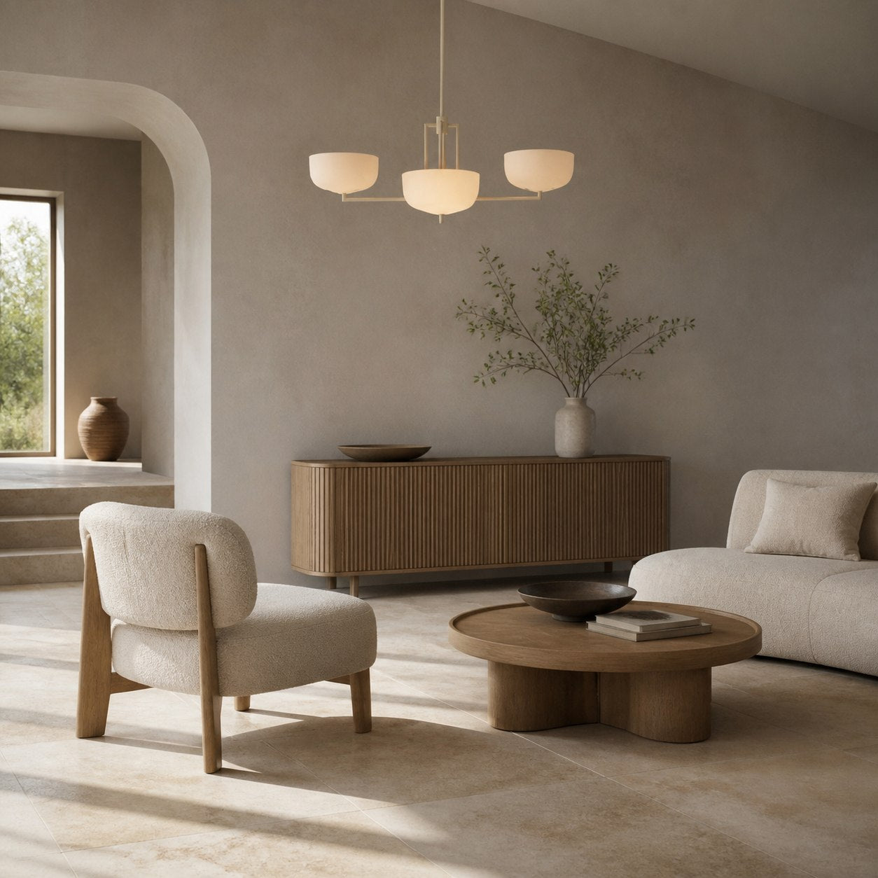 Lustrona Mehrflammiger Kronleuchter mit Metallkuppelschirmen – Modernes, stromlinienförmiges Design für das Esszimmer
