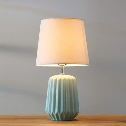 Nobel Stoff Keramik Bett Tischlampe