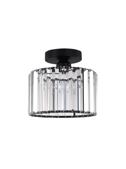 Modern Semi Recessed Crystal Ceiling Lamp