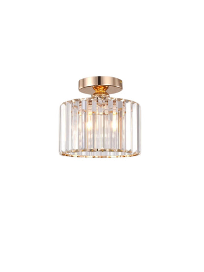 Modern Semi Recessed Crystal Ceiling Lamp