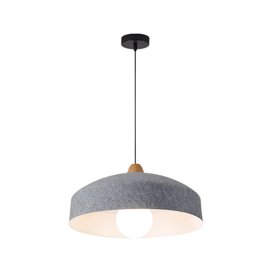 Artisan Textured Felted Pendant Lamp With Warm-industrial Bowl shade Lamp For Lounge Area 
