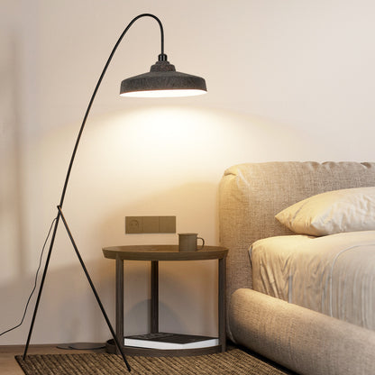 Artistic Hat Shaped Floor Lamp With Cozy Modern Grey Felt For Family Room 5