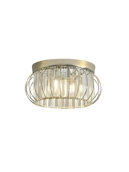 Modern Semi Recessed Crystal Ceiling Lamp