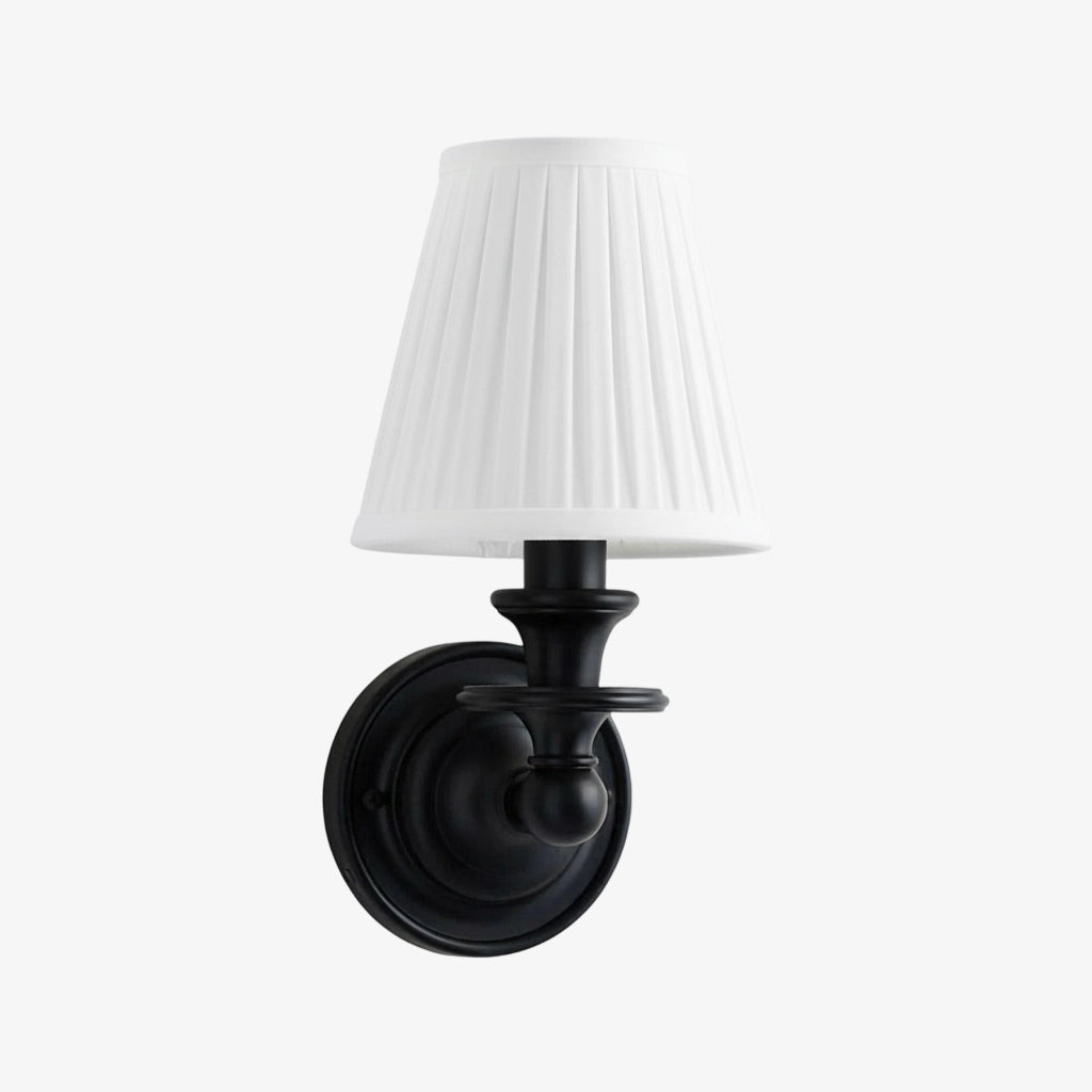 Kalvora Soft Fabric Shade Wall Sconce - Modern Accent Lighting Ideal for Bedroom and Hallway