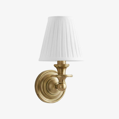 Kalvora Soft Fabric Shade Wall Sconce - Modern Accent Lighting Ideal for Bedroom and Hallway