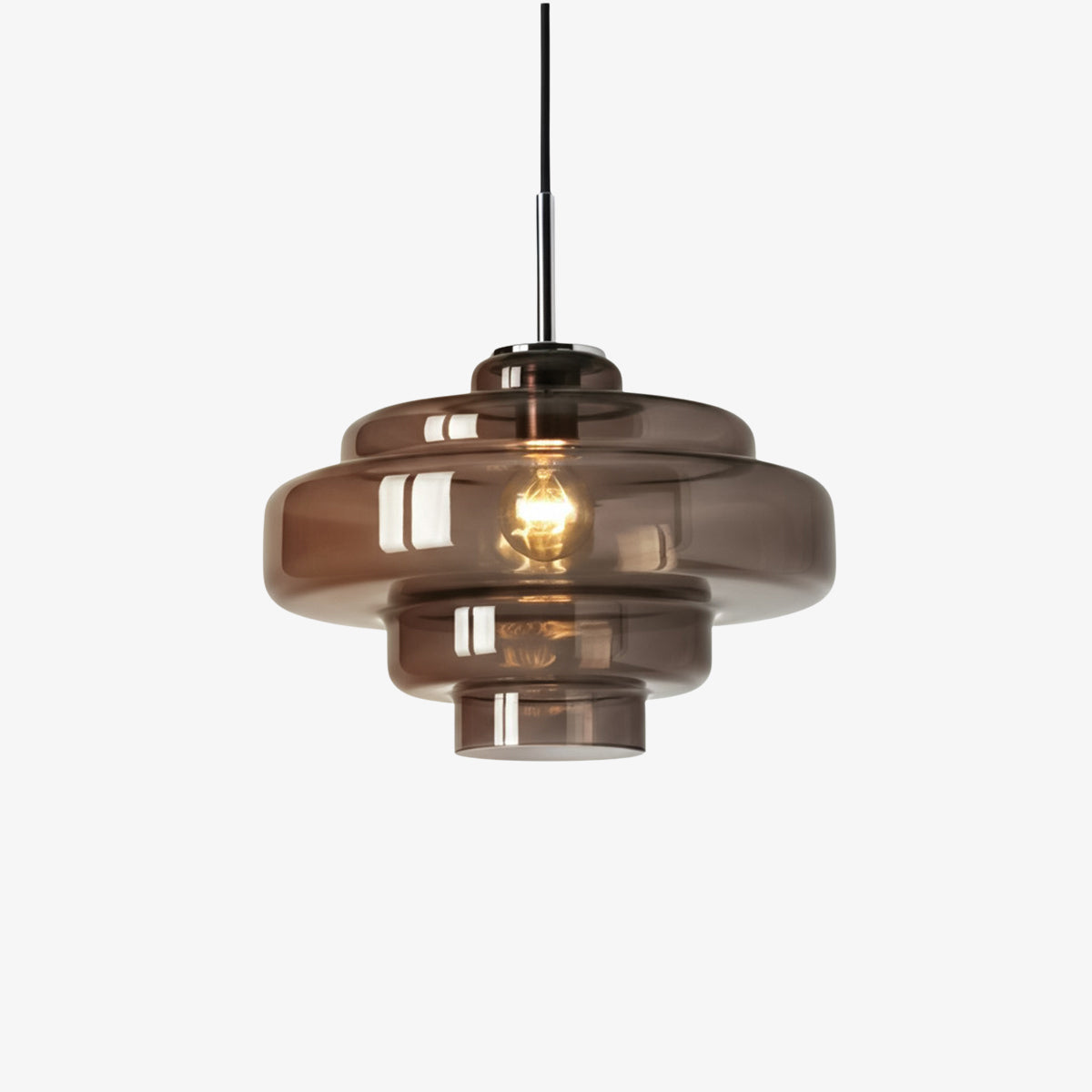 Koloro Millie Stufen Pendelleuchte aus Glas - Retro Stil für Wohn- und Esszimmer