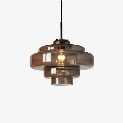 Koloro Millie Stufen Pendelleuchte aus Glas - Retro Stil für Wohn- und Esszimmer