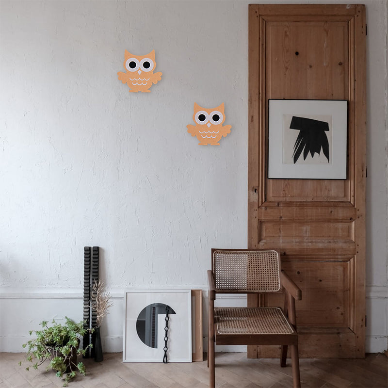 Cozy Minimalist Felt Owl Wall Lamp With Mesmerizing Sapphire Color For Kids Room And Study 4
