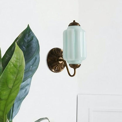 Eloise Glas Wandleuchte - Vintage Wandleuchte Milchglas