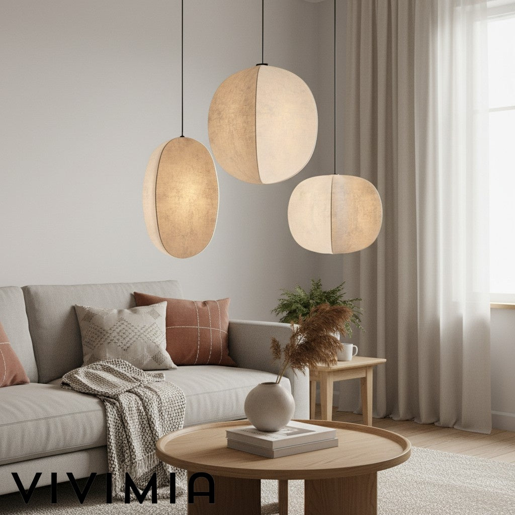 Diora Sculptural Design Pendant Light – Metal Modern Style for Living Room