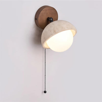 Wabi Sabi Stil Travertin  Halbkugel Wandlampe