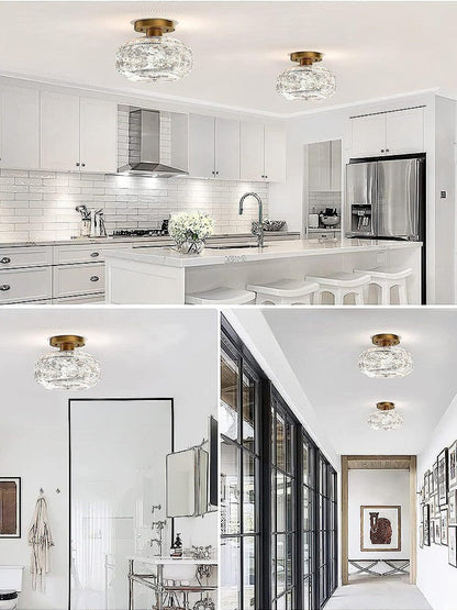 Contemporary Minimalist Glass Ceiling Light