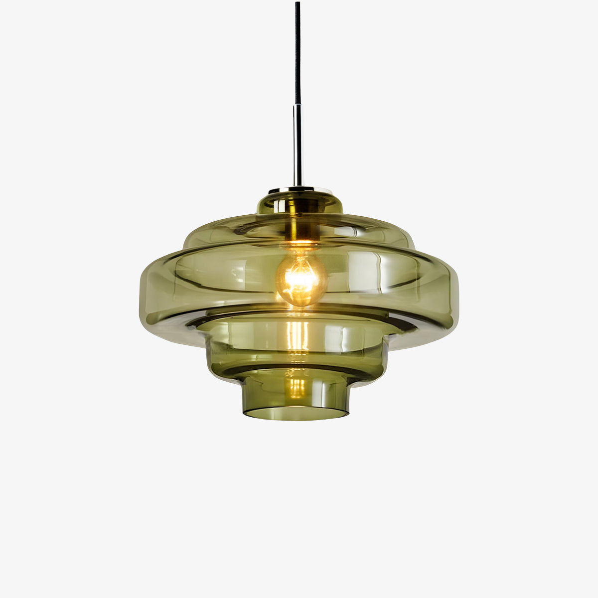 Koloro Millie Stufen Pendelleuchte aus Glas - Retro Stil für Wohn- und Esszimmer