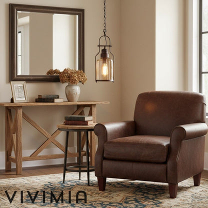 Lirra Vintage Iron Glass Pendant Lamp - Industrial Style Ceiling Lamp for Bars and Homes U20