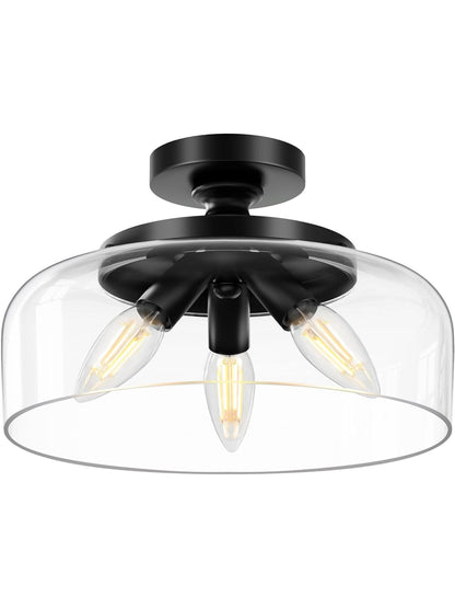 Contemporary Minimalist Glass Ceiling Light