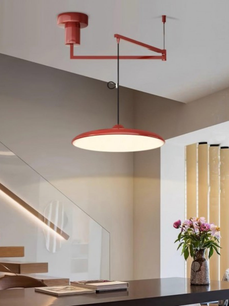 Minimalistische verstellbare Pendelleuchte mit Schwenkarm für Esszimmer