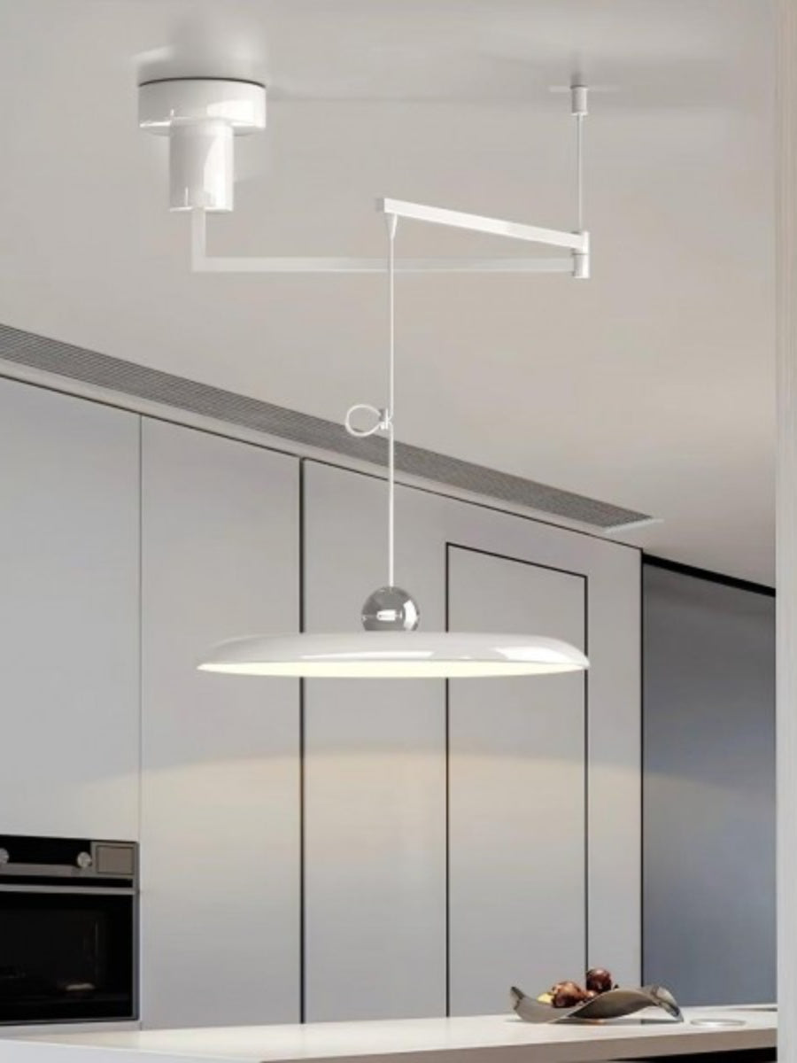Minimalistische verstellbare Pendelleuchte mit Schwenkarm für Esszimmer
