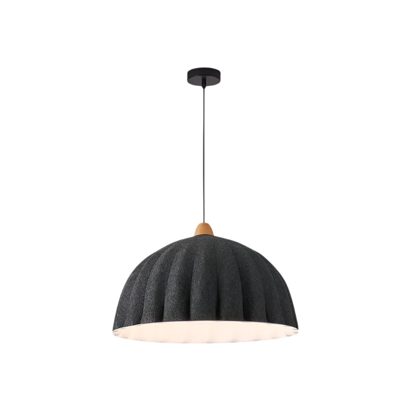 Minimalist Fashion Felt Pendant Lamp With Delightful Neutral Dome-Shaped For Lounge Area