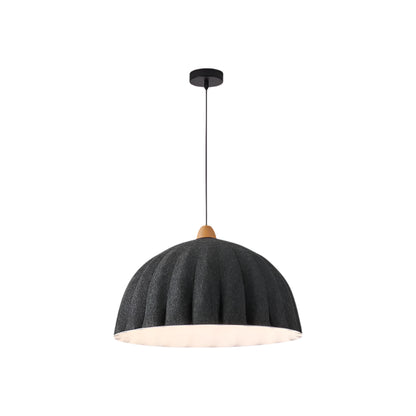 Minimalist Fashion Felt Pendant Lamp With Delightful Neutral Dome-Shaped For Lounge Area