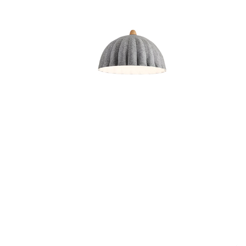 Minimalist Fashion Felt Pendant Lamp With Delightful Neutral Dome-Shaped For Lounge Area 4