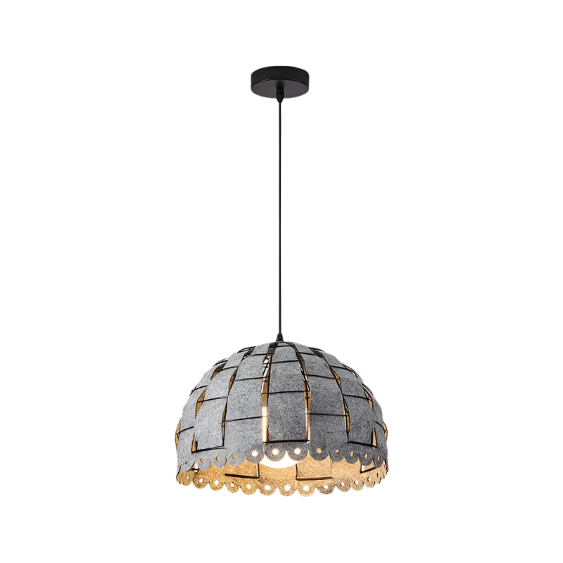Nordic Artistic Felted Pendant Lamp With Modern Versatile Dome Shape For Dining Room 1