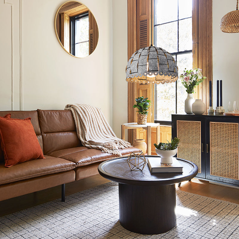 Nordic Artistic Felted Pendant Lamp With Modern Versatile Dome Shape For Dining Room 4
