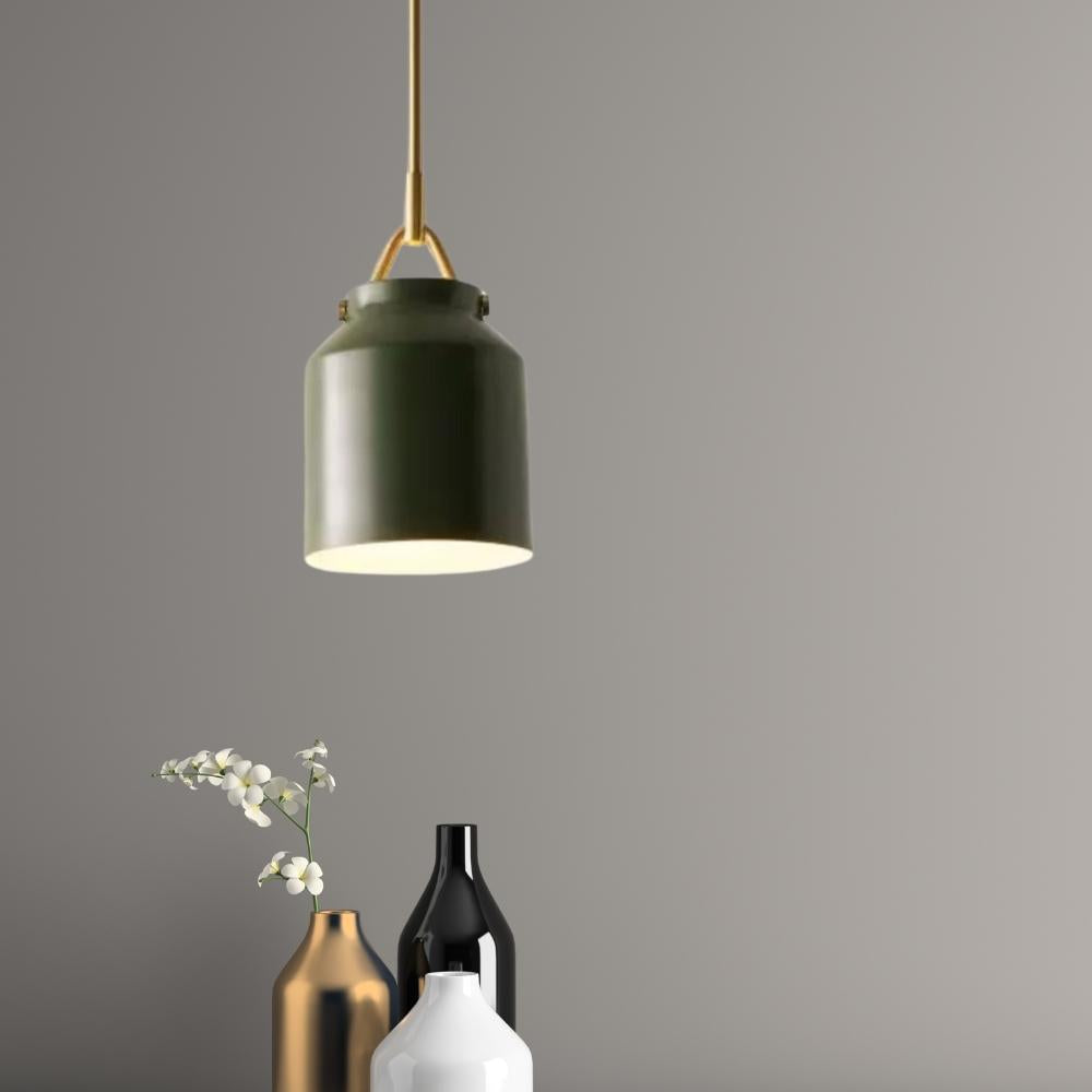 Skandinavisch Metallstange Glockenform Pendelleuchte
