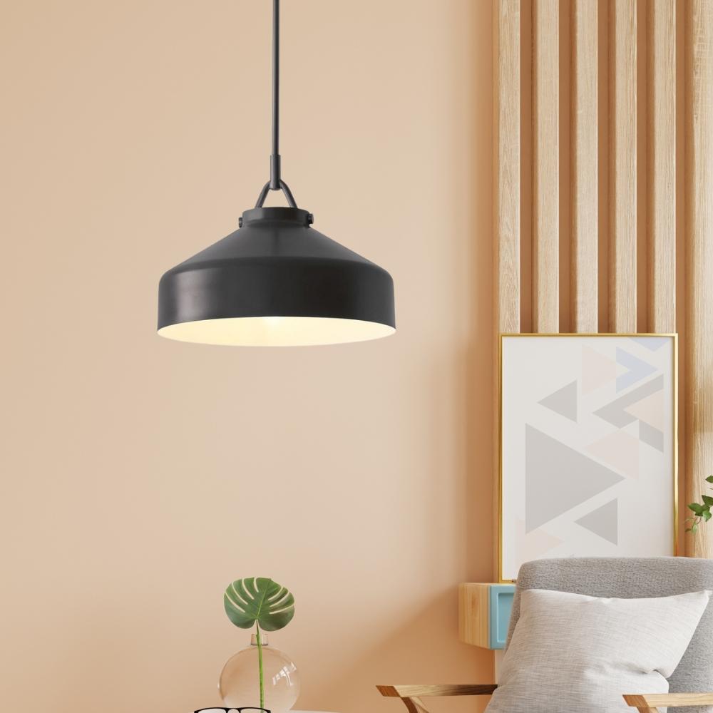Skandinavisch Metallstange Glockenform Pendelleuchte