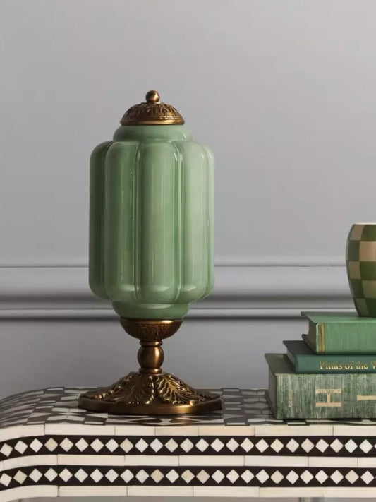 Vintage Glass Led Pumpkin Table Lamp