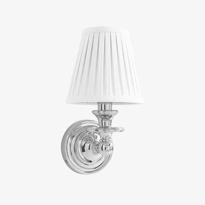 Kalvora Soft Fabric Shade Wall Sconce - Modern Accent Lighting Ideal for Bedroom and Hallway