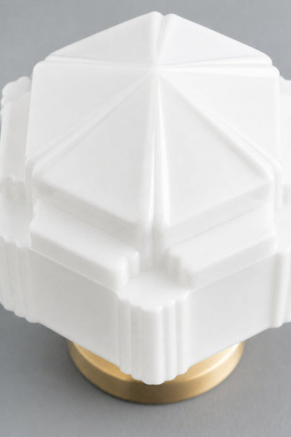 Geotower Glas Art Deco Deckenleuchte - Glasleuchte - Elegante Wohnbeleuchtung