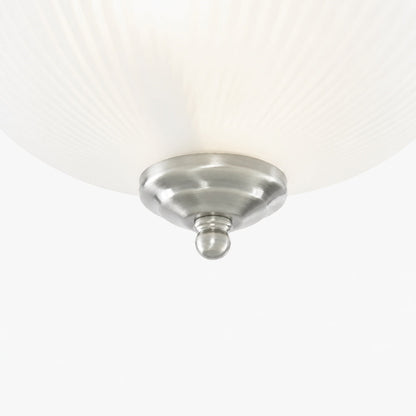 TF Vintora Moderne Deckenleuchte – Geripptes Glas und Metallrahmen für Küchen oder Flure