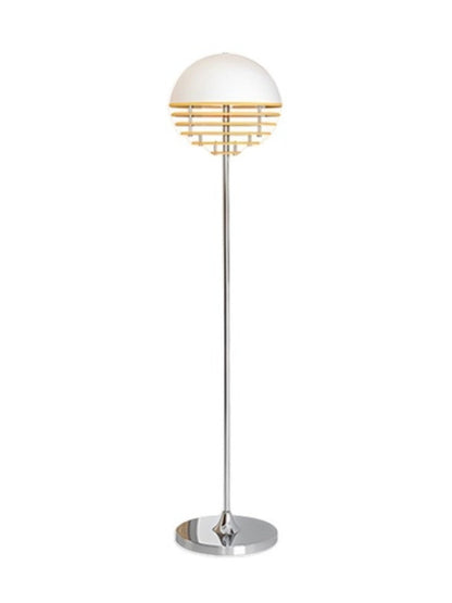 Orange Bauhaus Sunset Glas Stehlampe